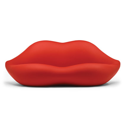 Studio 65: Heller Marilyn Bocca Lip Sofa in Plastic 
