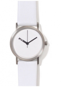 Ross McBride: Extra Normal Watch White Dial with Mirrored Hands