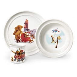 Kay Bojesen: Infant Plate and Bowl Porcelain Gift Set