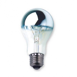 Light Bulb: 100W E27 Chrome Mirror Topped