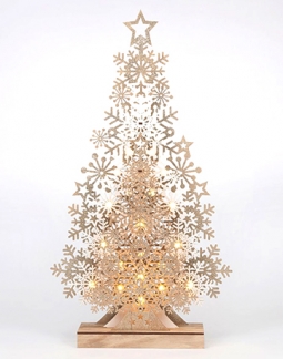 Layered Christmas Tree with LED lights (AA batteries Included)