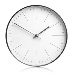 Max Bill Modern Office Wall Clock with Lines - Max Bill Clocks