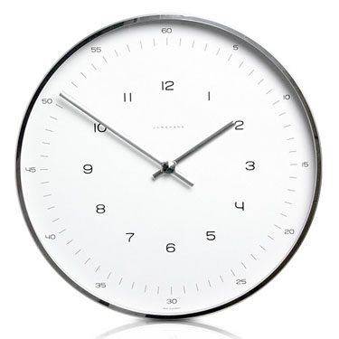 Max Bill Modern Office Wall Clock With Numbers Clocks Max Bill Modern Office Wall Clock With Numbers Clocks