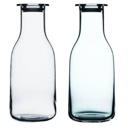 Nordic Modern Murano-Style Water Bottle 34 oz Water Carafe with Lid