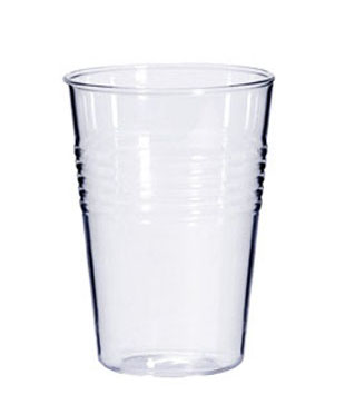 Modern Plastic Cup Like Clear Glass Set (4)