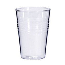 Modern Plastic Cup Like Clear Glass Set (4)