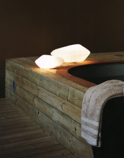 Oluce Outdoor Stones Lamps: Outside Lighting Rocks