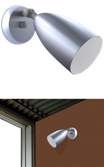 Midcentury Modern Single Bullet Wall Sconce: Mid Century Lighting