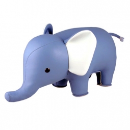 Modern Design Blue Elephant Paperweight, Book End and Design Object