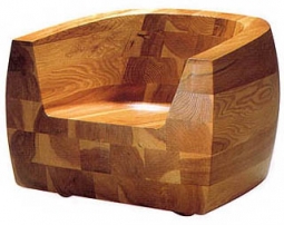 Isamu Kenmochi: Kashiwado Modern Design Japanese Wooden Lounge Chair