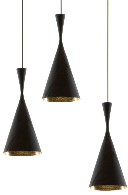 Beat Pendant Light Black/Copper from Tom Dixon Beat Tall 