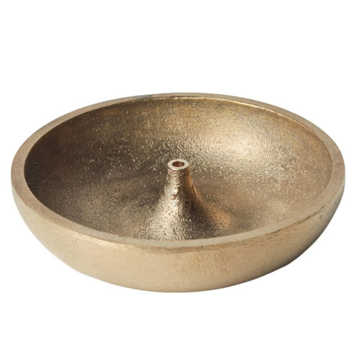 traditional japanese incense burner in solid brass incense burner