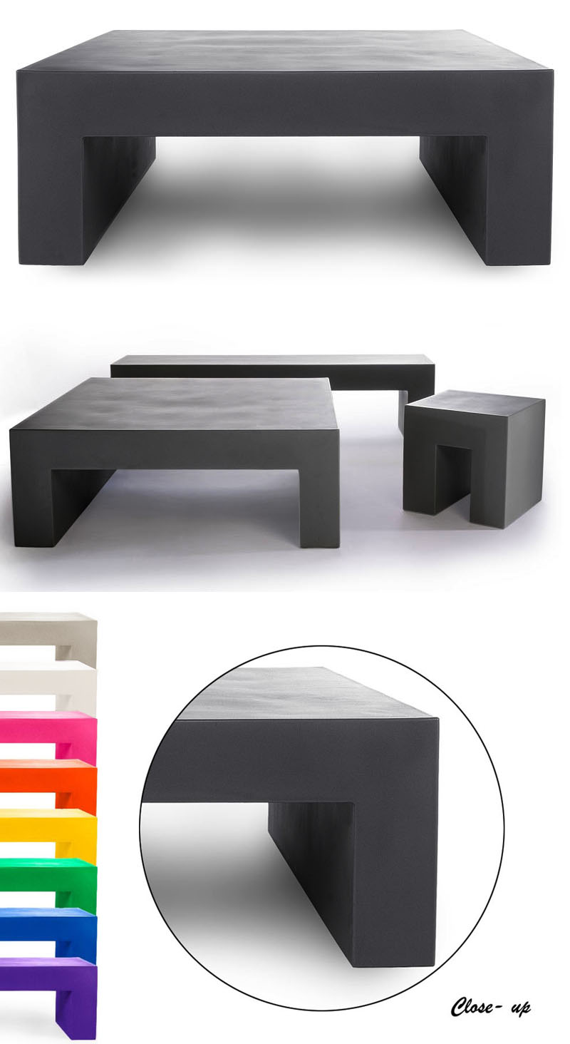 Heller Square Outdoor Coffee Table By Lella And Massimo Vignelli