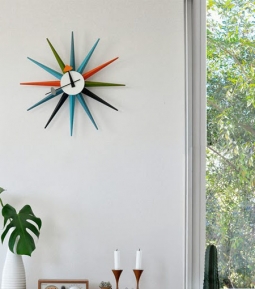 George Nelson Sunburst Clock - Multi-Color - Vitra Wall Clocks