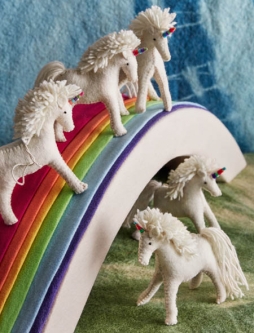 Beautiful Unicorn Ornaments: Set of 5