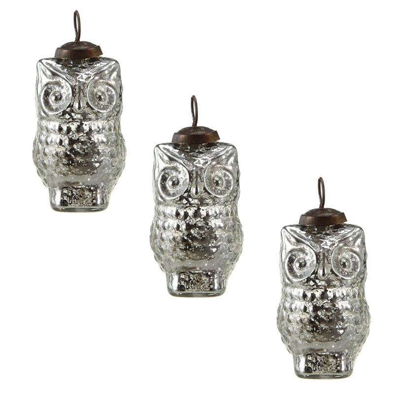 owl tree ornaments silvered 4 quot owl tree ornaments set 12 antique glass owl tree ornaments silvered 4 quot owl tree ornaments set 12 antique glass