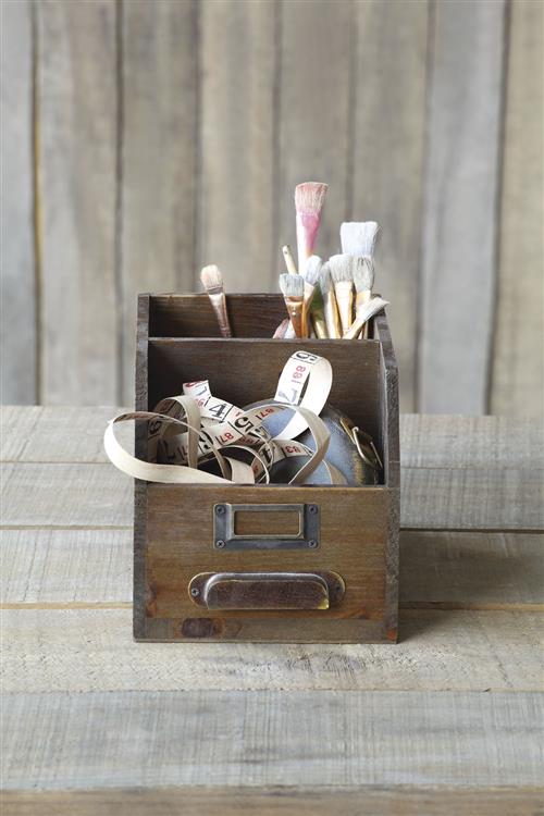 Craft Organization: Vintage Inspired Art Supply Boxes