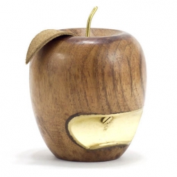 APPLE-a-day Wood-Brass Bottle Opener