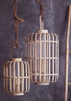 Junzi Bent Bamboo Lantern Lights