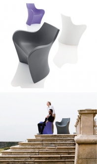 Karim Rashid Woopy Indoor and Outdoor Chair by B-line