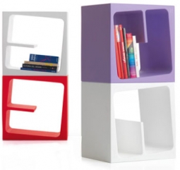 Stefan Bench: Quby Bookcase Shelves by B-LINE