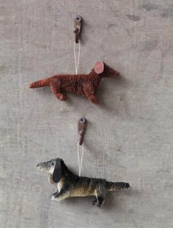 Dachshund Dog Christmas Tree Ornaments