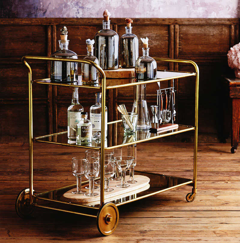 rolling bar cart amazon