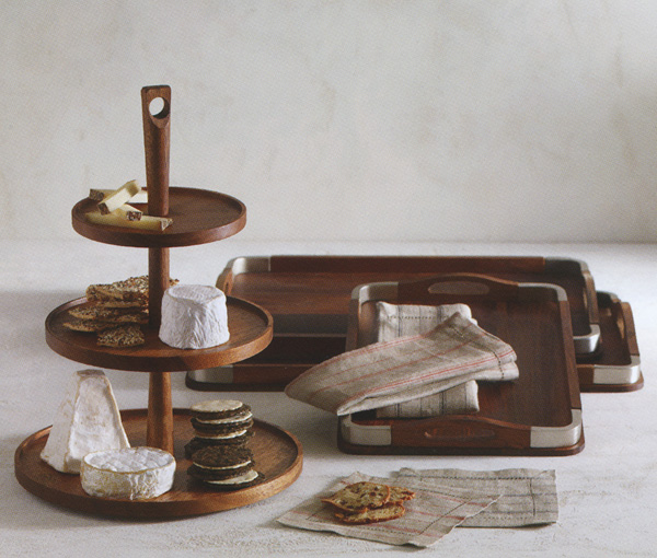 Triple Tiered Wooden Pedestal Food And Cheese Serving Tray Nova68 Com Triple Tiered Wooden Pedestal Food And Cheese Serving Tray To View Additional Images