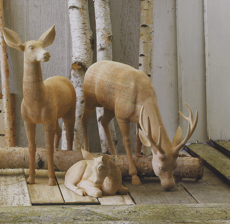 Deer Family Christmas Window and Holiday Decorating Ideas 