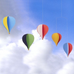 FLENSTED F-078B Flensted Balloon 5 Mobile w. Five Hot Air Balloons