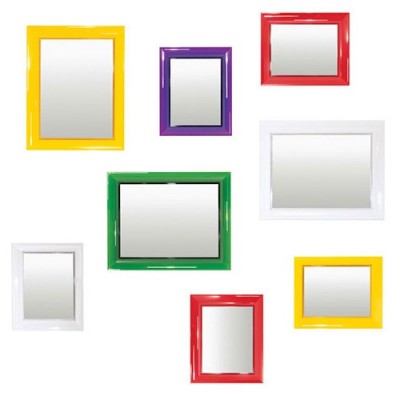 Modern Bathroom Home Acrylic Lucite Transpa Frame Mirror