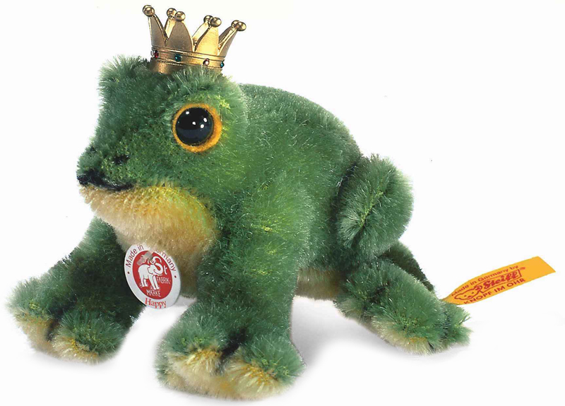 frog with crown plush