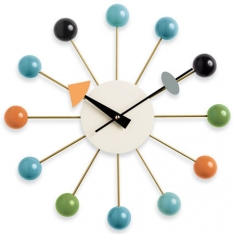 George Nelson Ball Wall Clock - Multi-Colored - Vitra Clocks