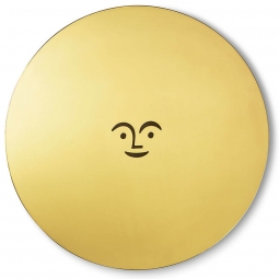 Large Sun Face Wall Sculpture in Brass by Alexander Girard for Vitra
