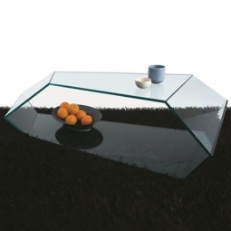 Karim Rashid: Dekon 2 Glass Coffee Table by Tonelli