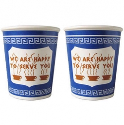 New York Greek Ceramic Coffee Cup (Set of 2)