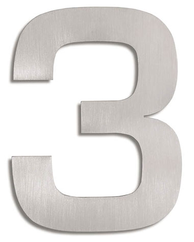 House Number Signs Modern House Numbers 3 Nova68 Com