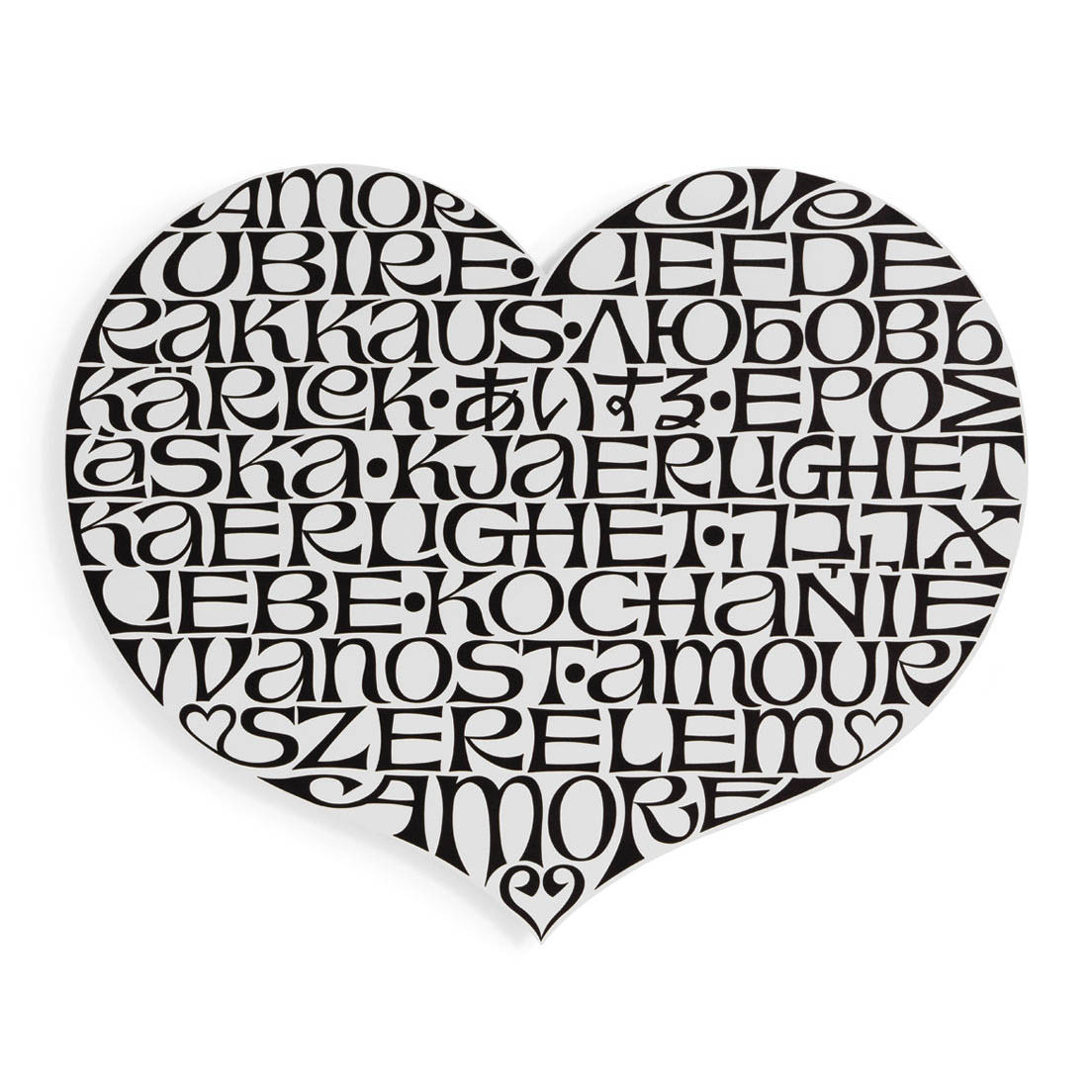 International Love Languages 'Heart-Shape' Steel Wall Decor Girard