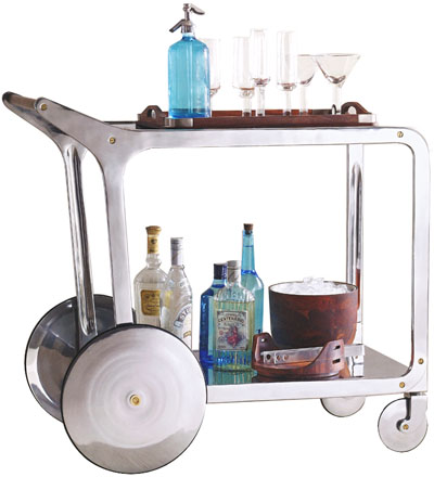 Circa Streamlined Mid Century Modern Design Bar Cart Nova68 Circa Streamlined Mid Century Modern Design Bar Cart