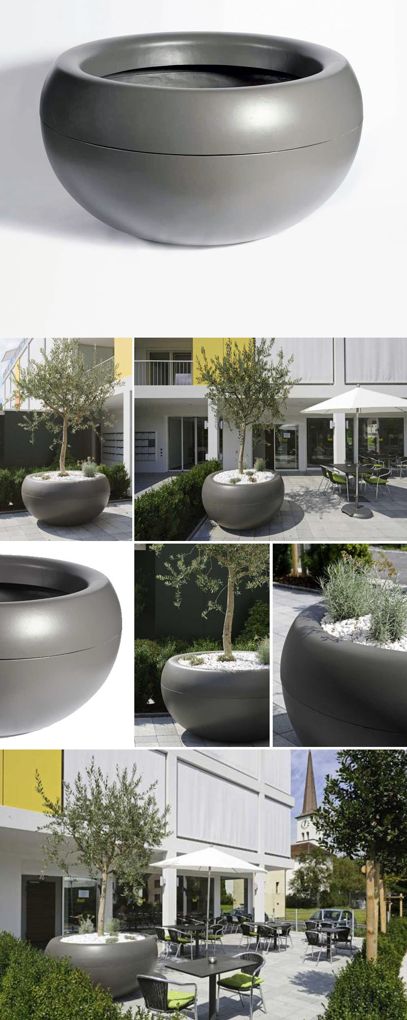 Tree Planters, Large Round Planter