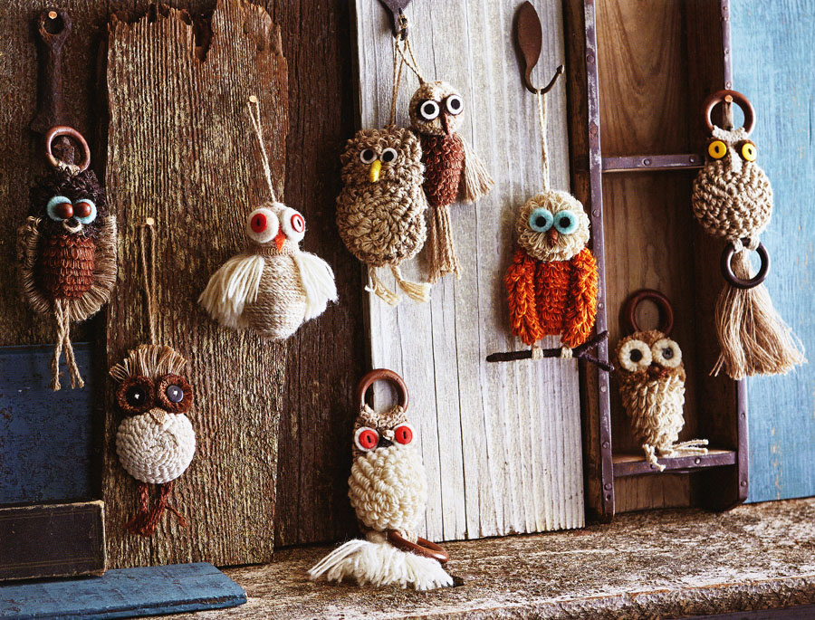 Macrame owl wall hanging ornaments: NOVA68.com