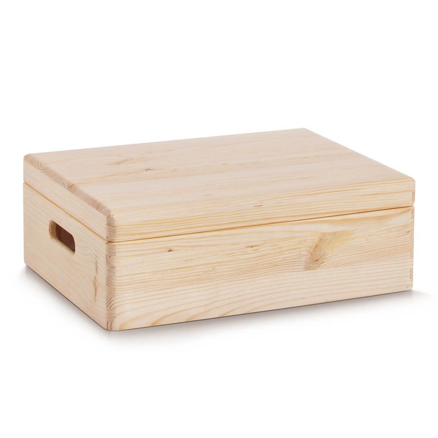 medium 15 75 quot natural wood closet storage box with lid and wood christmas gift