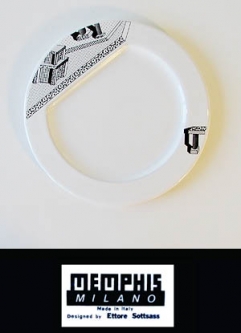 Ettore Sottsass: Indivia Dinner Plate - 1980s Memphis Milano Plates