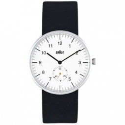 Braun BN-24WHG Men's Analog Wrist Watch, White Face
