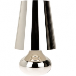 Metallic Bedside Table Lamp, Silver #87254 - Bedside Table Lamp