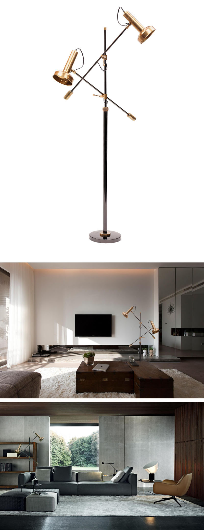 Mid entury Modern Floor Lamp 'Milano' NOV68 Modern Design ^ Mid entury Modern Floor Lamp 'Milano' NOV68 Modern Design