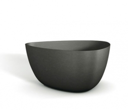 17/21/28inch Black Fibercement Contemporary Box Planter/Garden Pot