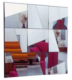 Stati D&apos;Animo Modern Glass Wall Mirror Panels by Tonelli
