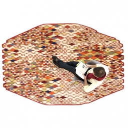 LOSANGES Colorful Nanimarquina Persian-Style Rug with Kilim Technique