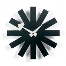 George Nelson Asterisk Clock - Black - Vitra Wall Clocks